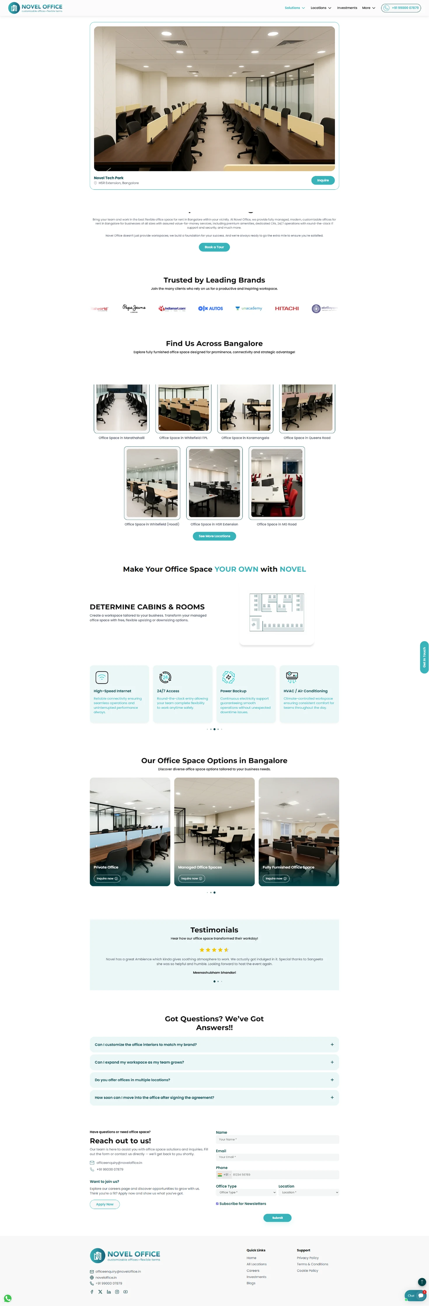 Novel Office production screen